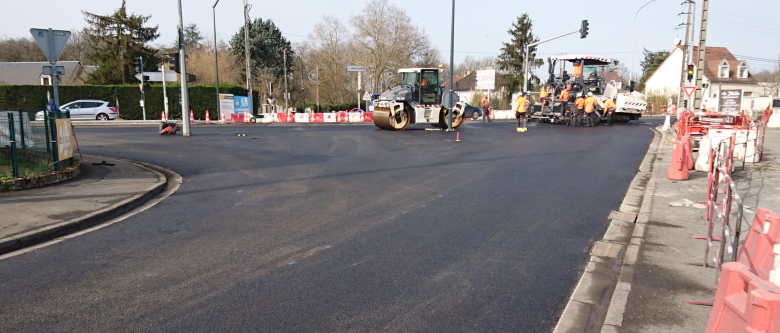 Travaux RD 910 février mars 2023