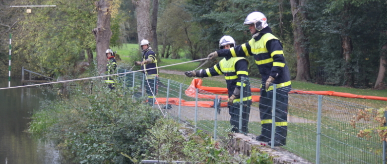 Les pompiers en formation