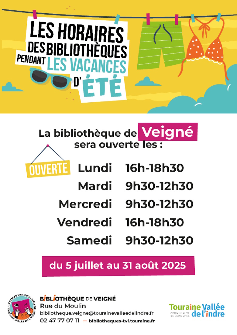 Horaires bibliothèque