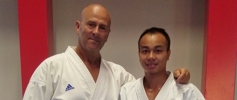 Sorey Morassi et son entraîneur