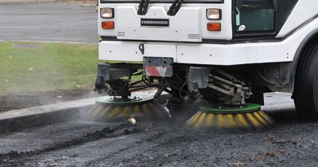 Intervention de la balayeuse