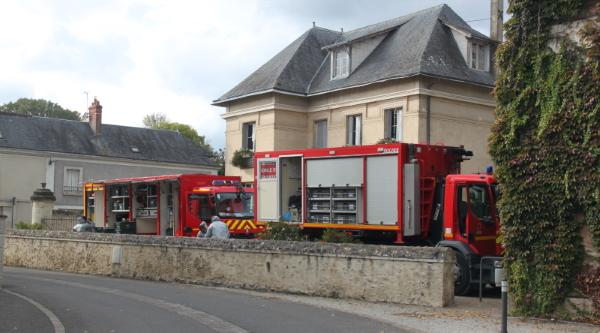 Les pompiers en formation